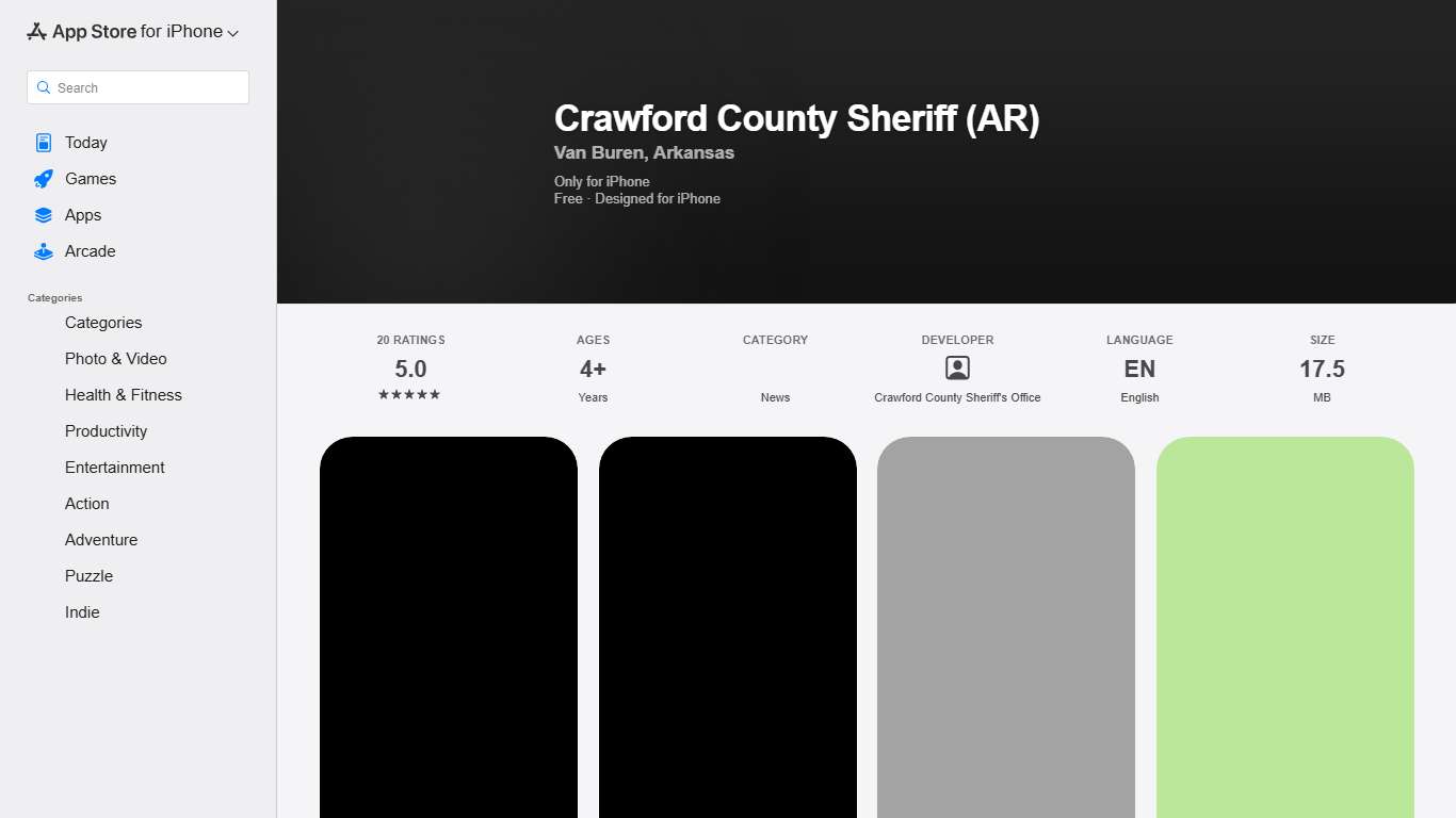 ‎Crawford County Sheriff (AR) App - App Store