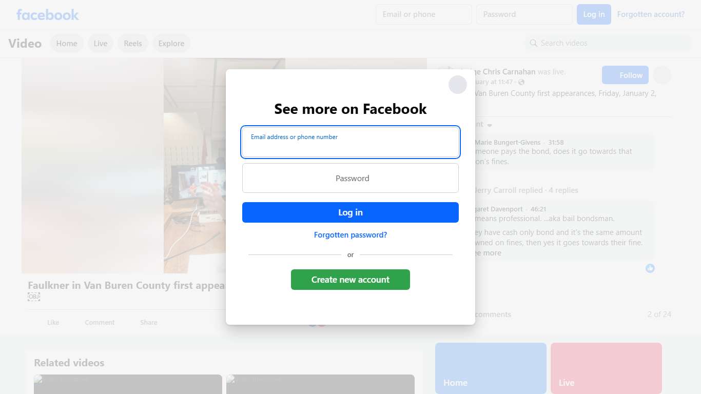 Faulkner in Van Buren County first appearances, Friday, January 2, 2026 ￼ Judge Chris Carnahan Facebook